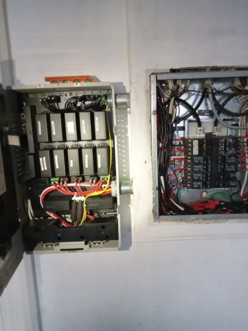 Electrical panel upgrade completed for Security Camera Wiring in Logansport